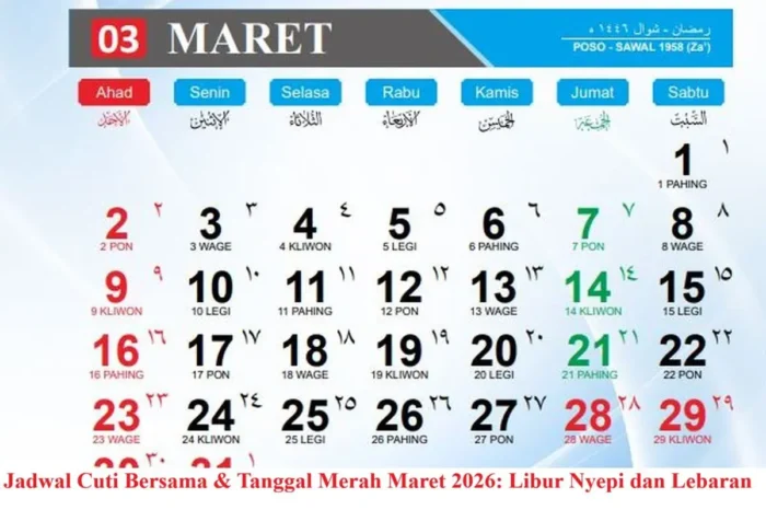 Siap-Siap Long Weekend! Jadwal Libur Panjang Nyepi dan Lebaran Maret 2026, Serta Aturan WFA ASN Terbaru