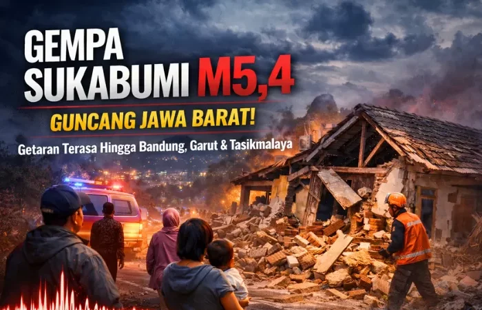 Bikin Jantung Copot! Gempa M 5,4 Sukabumi Guncang Jabodetabek, Warga Berhamburan Saat Santap Sahur