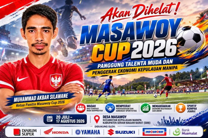 Akan Digelar Sebulan Penuh Gairah Sepak Bola, Masawoy Cup 2026 Hidupkan Pemuda Manipa