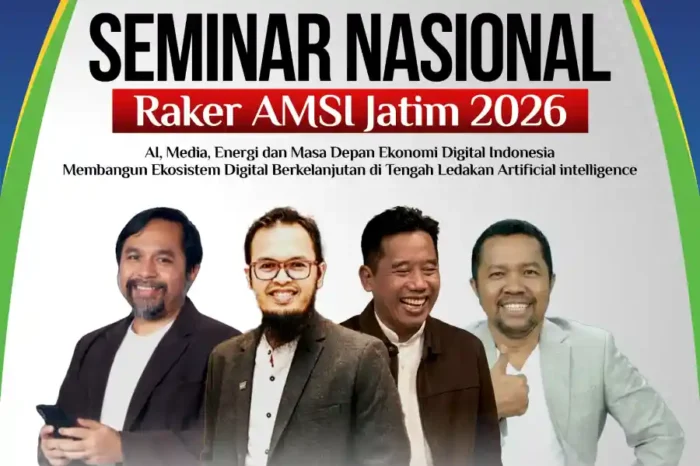 Gandeng Shopee Hingga Tokoh Media Nasional, Raker AMSI Jatim Bedah Masa Depan Ekonomi Digital dan Kecerdasan Buatan | beritajatim.com