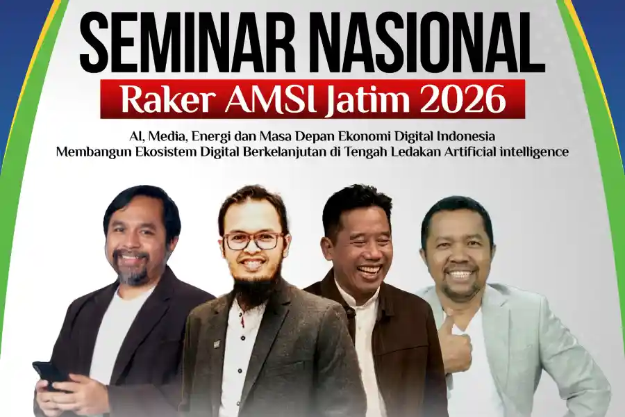 Gandeng Shopee Hingga Tokoh Media Nasional, Raker AMSI Jatim Bedah Masa Depan Ekonomi Digital dan Kecerdasan Buatan | beritajatim.com
