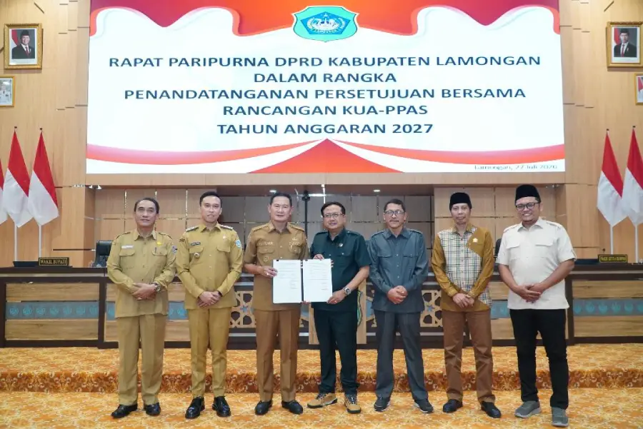 KUA-PPAS 2027 Disepakati, Pemkab dan DPRD Lamongan Siapkan Arah APBD Berbasis Prioritas Pembangunan | beritajatim.com